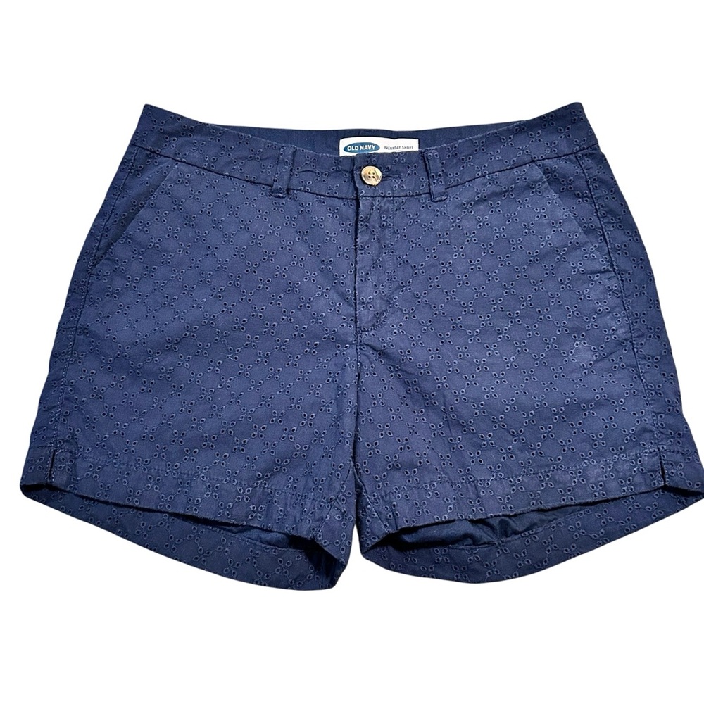 Old Navy Mid-Rise Everyday Eyelet Shorts For Women Size 8